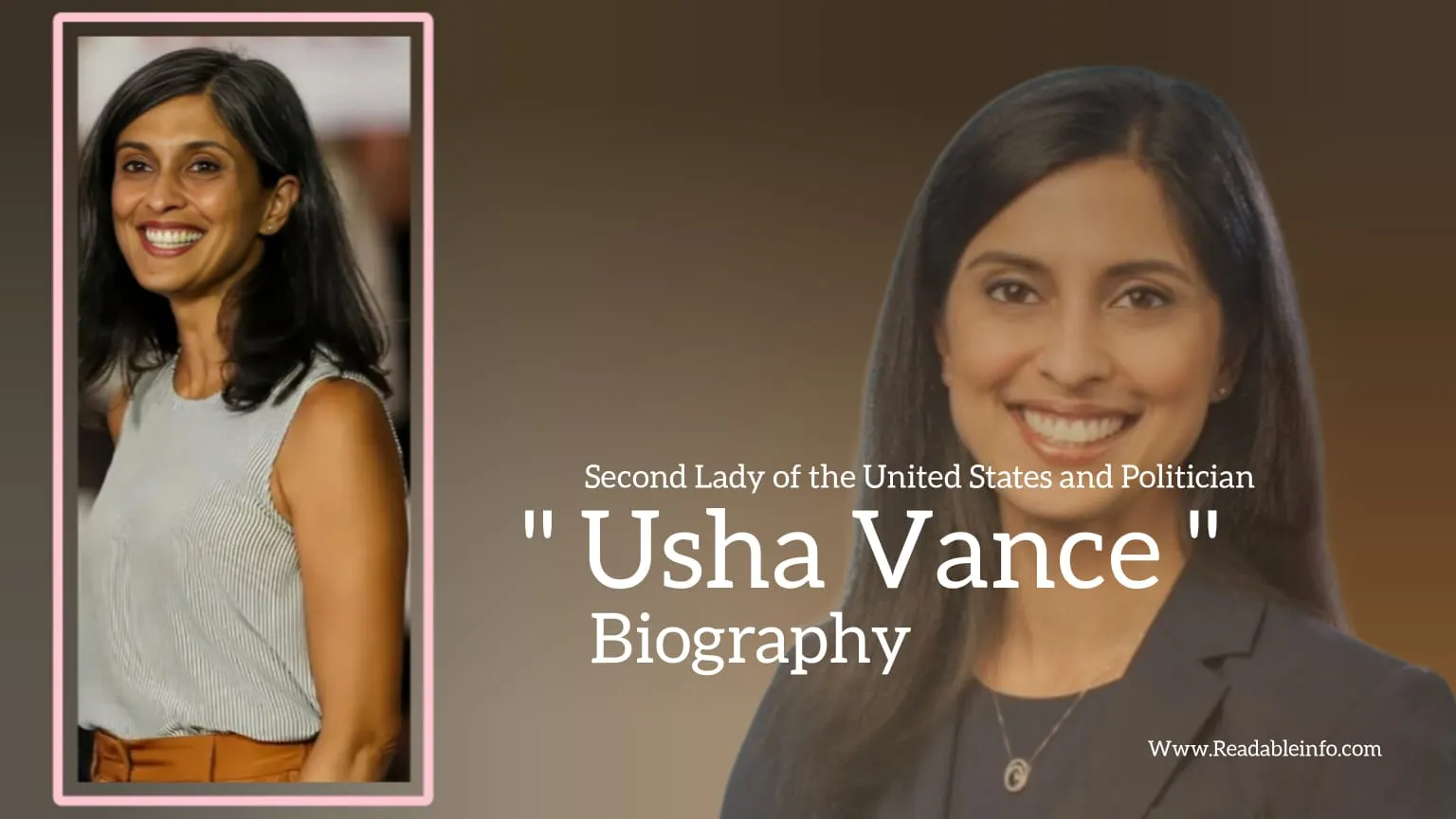 Read more about the article Usha Vance biography (Second Lady of the United States and Politician)